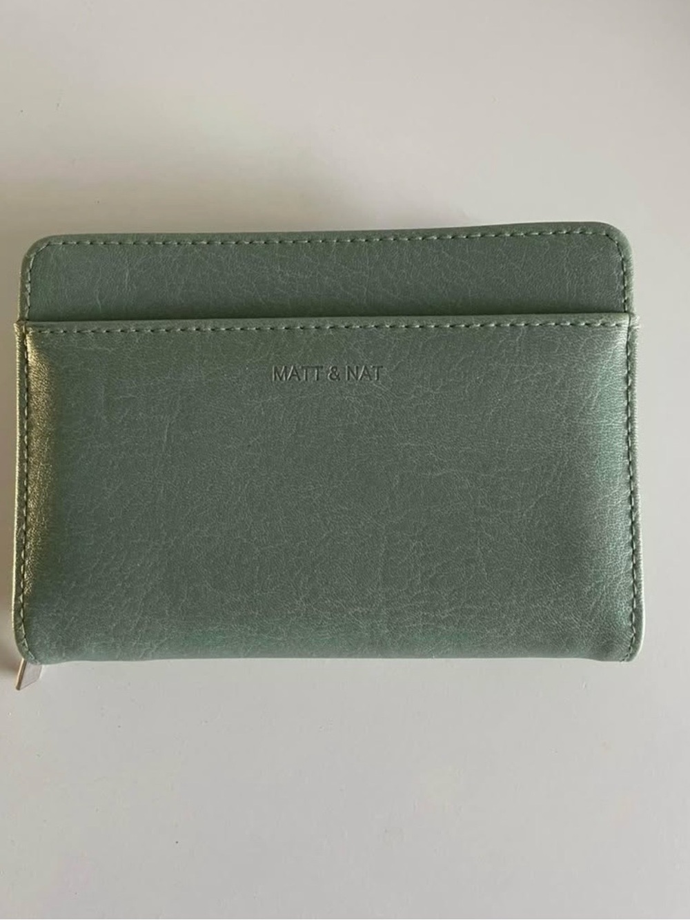 Matt & Nat Mint Green Compact Zip Wallet
